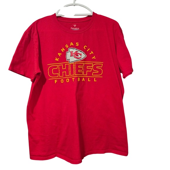 Fanatics Kansas City Chiefs Football T Shirt Red Mens XL Cotton NFL - Picture 2 of 7